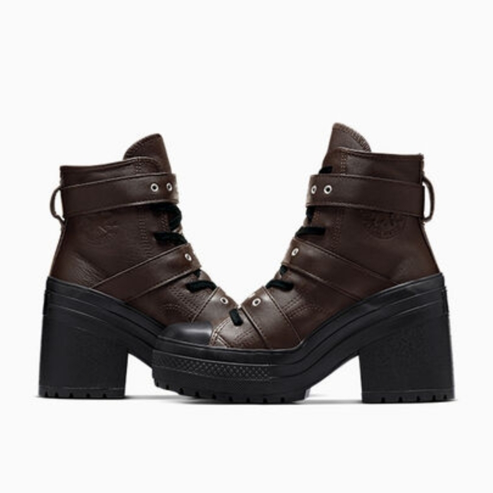 CONVERSE Chuck 70 De Luxe Heel Leather & Buckles High Top, Platform A12209C NEW! - Picture 16 of 16